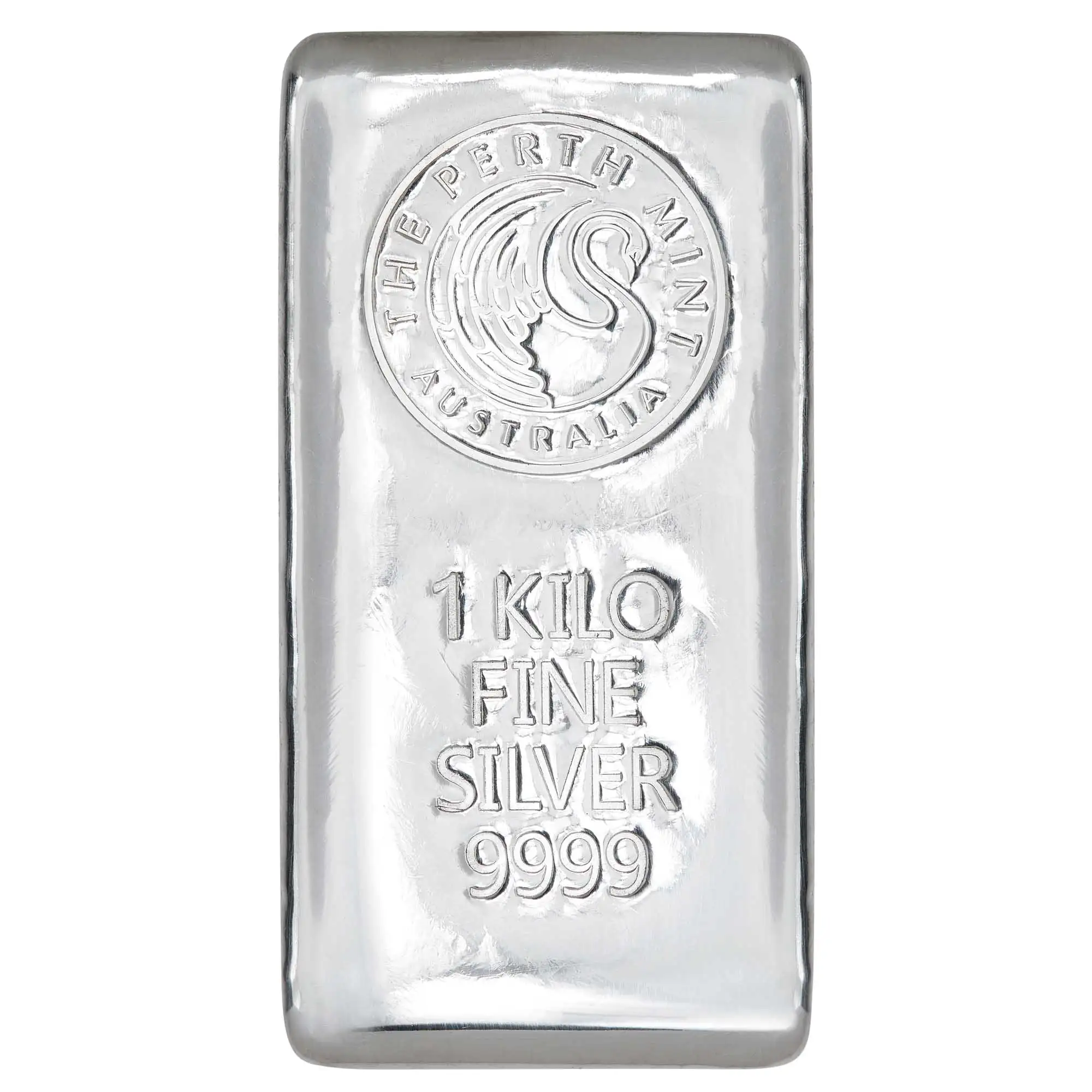 1kg Perth Mint Cast Silver Bullion Bar 999 Purity