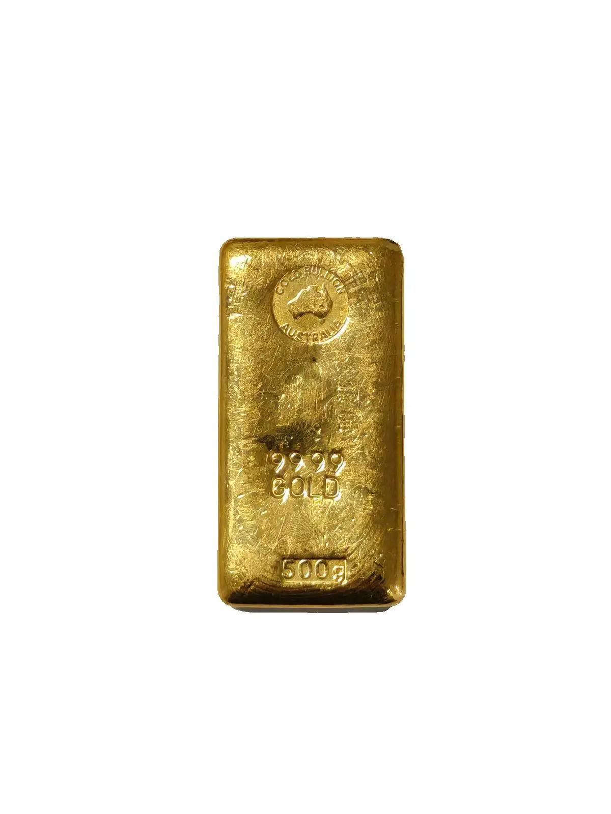 Dealers Choice 500g 9999 Cast Gold Bullion Bar