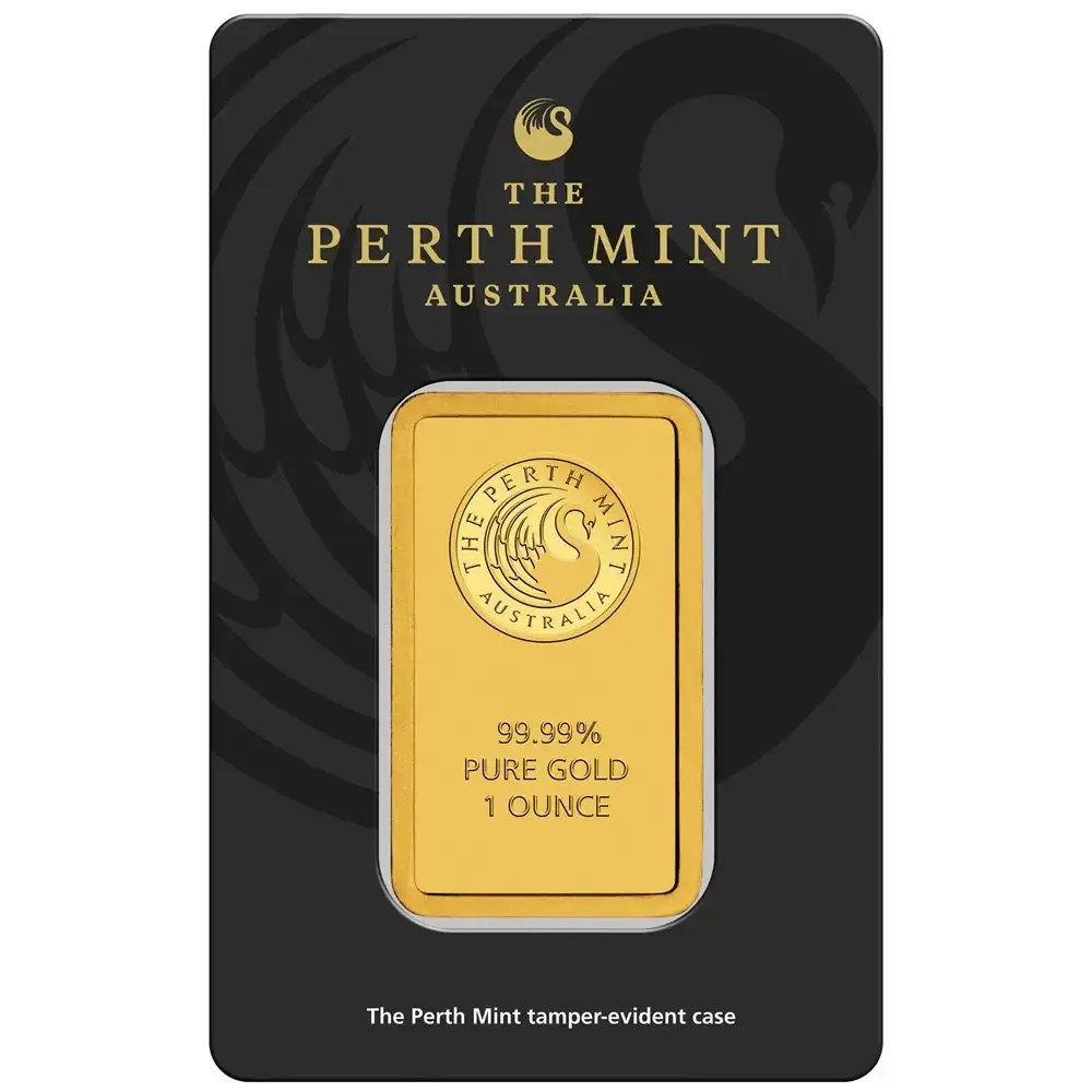 1oz Perth Mint Gold Certicard Minted Bar 99.99%