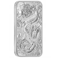  1oz Perth Mint Silver 2024 Dragon Rectangular Bullion Coin