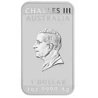  1oz Perth Mint Silver 2024 Dragon Rectangular Bullion Coin