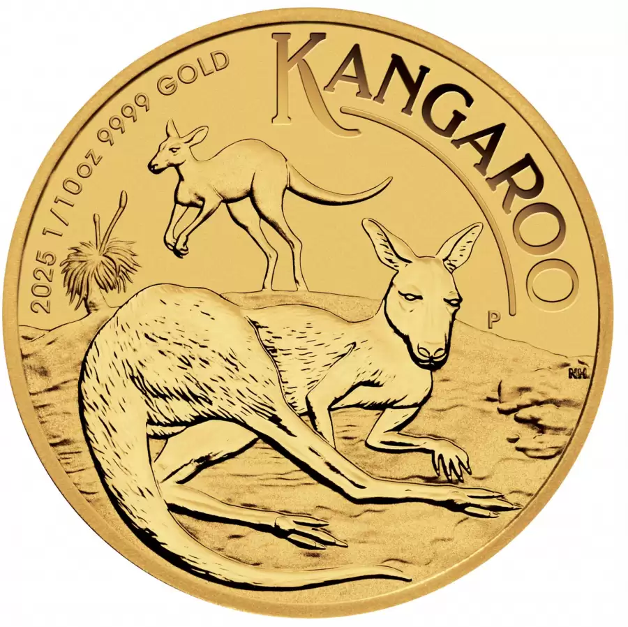 1/10oz Perth Mint Kangaroo Minted Coin Gold