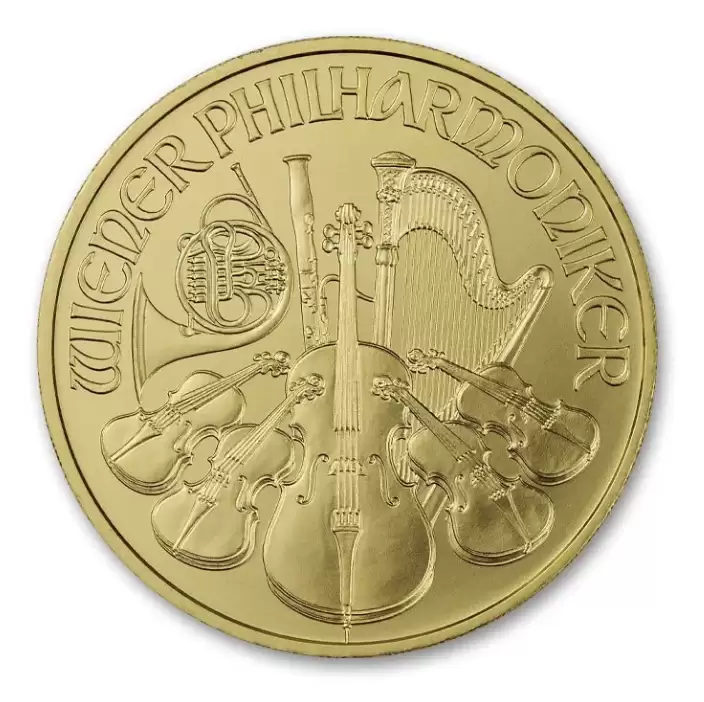 1/4oz Austrian Philharmonic Gold Coin Bullion Coin